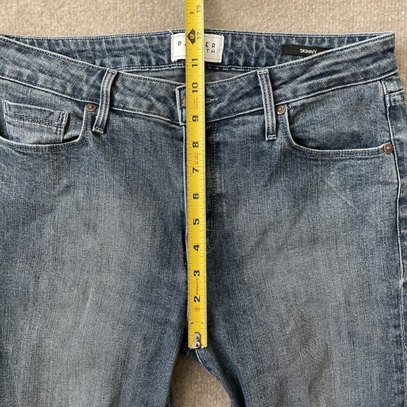 Parker Smith Jeans Womens 30 Skinny Ankle Crop Stretch Raw Hem Denim Pants - Picture 8 of 12